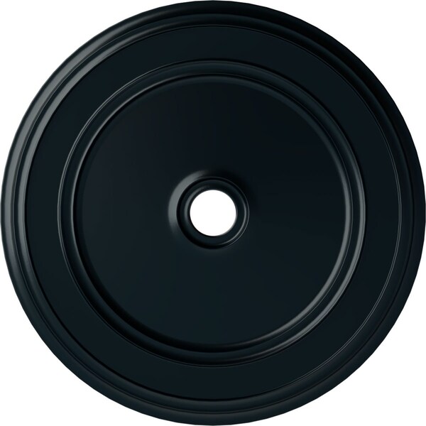 Ekena Millwork Classic Ceiling Medallion (Fits Canopies up to 5 1/2"), 41 1/8"OD x 4"ID x 2 1/8"P, Night Shade CM41CLNSF - main